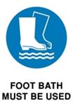 Mandatory - Foot Bath Must be Used